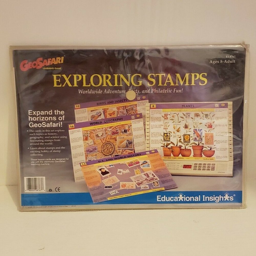 GeoSafari Learning System 1995 Exploring Stamps